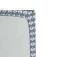 thumbnail image 2 of Ambesonne Geometric Fitted Sheet, Diamond Line Modern, Queen Size, Slate Blue White Blue, 2 of 2