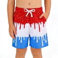 thumbnail image 2 of MDUKONU Boys Drawstring Sports Shorts Quick Dry Breathable Running Workout Shorts Red 11-12 Years, 2 of 6
