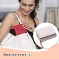 thumbnail image 4 of Cartera de moda Minnieouse para mujer con varias ranuras de cuero portátil color Beige, 4 of 6