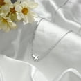 thumbnail image 5 of Turandoss 14K White Gold Plated Dainty Tiny Sideway Cross Choker Pendant Necklace for Women Simple Jewelry Trendy Personalizedt First Communion Christian Religious Gifts for Her Girls, 5 of 7