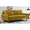thumbnail image 2 of US Pride Furniture Maryellen 70''W Velvet Sofa, Yellow, 2 of 5