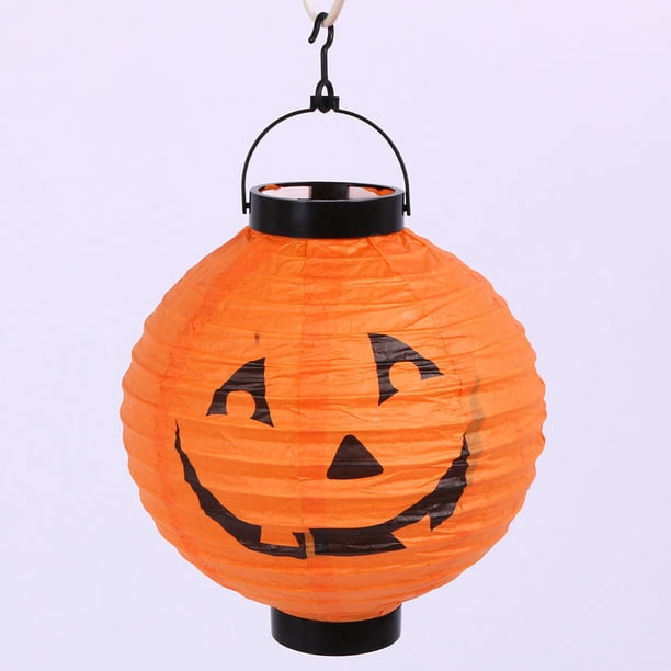 Luces LED decorativas de Halloween con 2 piezas, murciélago, ara?as, esqueleto, linternas de papel Jack-O, decoración de Halloween para decoración interior y exterior LingWen 8390606654984