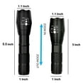 thumbnail image 4 of 2pc Tactical Flashlight  Water Resistant Military Grade Tac Light with 5 Mode - Ultra Bright CREE T6, 4 of 4