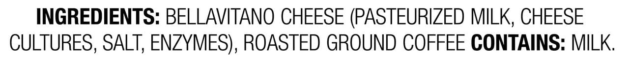 Sartori Espresso BellaVitano Cheese, 5.3 oz, Specialty and Aged Cheese, Espresso Rubbed, Refrigerated