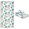 thumbnail image 7 of SKYSONIC 3 Pack Towel Llama Cactus Cotton Bath Towel Set (1 Bath Towel, 1 Hand Towel, 1 Washcloth) for Bathroom, Super Soft and Quick Dry Towels, 7 of 7