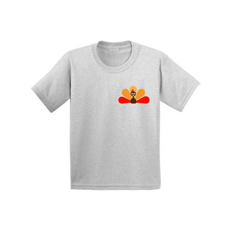 

Awkward Styles Thanksgiving T-Shirt Turkey Toddler Shirt Pocket Print