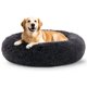 thumbnail image 1 of Cama con Forma de Dona para Perro, Antideslizante y mullida en Piel Peluda, autocalentable, Lavable a máquina (Gris Oscuro, 100cm), 1 of 7