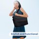 thumbnail image 3 of Bolso tote acolchado ligero TOPDesign negro talla L, 3 of 8