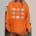 thumbnail image 4 of Dyegold Fall Sweatshirts For Women Graphic Halloween Sweatshirt Pumpkin Graphic Pullover Tops Cute Crewneck Halloween Shirts, 4 of 5