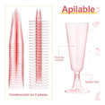 thumbnail image 2 of Copas Plastico Fiesta Elagantes Champagne Rosa 50 Piezas rosa, 2 of 5