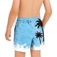 thumbnail image 4 of Eltusu Boys Beach Shorts no Liner, Above the Knee Holiday Elastic Waistband Summer Board Shorts with Pockets Multicolor Size 6-7 T, 4 of 6