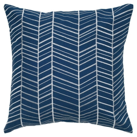 Rizzy Home lines with lines18" x 18"Cotton decorative filled pillow