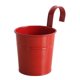 thumbnail image 1 of Maceta colgante de hierro para balcón con gancho desmontable, maceta de hierbas de color sólido para ventanas interiores, barandillas de vallas de jardín., 1 of 8