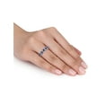 thumbnail image 5 of Everly Women's Sapphire 14k White Gold Ring, 5 of 6