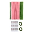 thumbnail image 2 of GUOOL Pipe Cleaner Flower Kit Soft Floral Wires for Family Art Project Activity Friend Kit for 10 tulips, 2 of 9