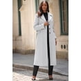thumbnail image 5 of Roaman's Women's Plus Size Long Tailored Wool Blend Coat, 5 of 5