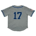 thumbnail image 3 of Men's Rings & Crwns #17 Gray St. Louis Stars Mesh Button-Down Replica Jersey, 3 of 3
