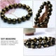 thumbnail image 4 of 300pcs encantos chino Feng Shui suerte riqueza dinero amuleto para pulsera (negro), 4 of 6