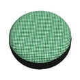 thumbnail image 3 of XMXY Green Gingham Check Spare Tire Cover，Universal Waterproof Cover for Jeep RV Tire Wheel Protection 17 inch, 3 of 8