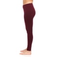 thumbnail image 3 of Merino Wool - Women's Expedition Weight Bottoms - Heavyweight Thermal Long Johns - No Itch Renewable - Burgundy - Medium, 3 of 3