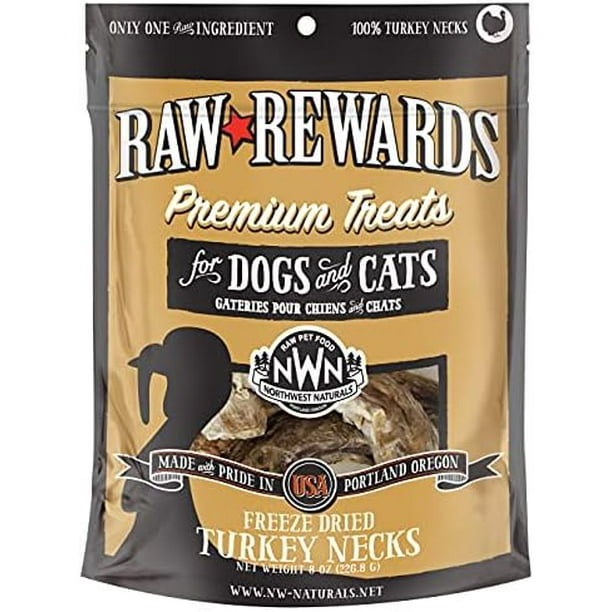 FreezeDried Turkey Necks 100 Natural Dog Treats, Cat Treat Grain