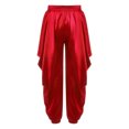 thumbnail image 4 of Rswnyirn Pantalons Harem en Satin pour Garçons Enfants Pantalons de Danse Hippie Dhoti Inde Pantalons Amples Drapés Rouges 16, 4 of 6