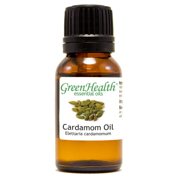 Cardamom Essential Oil 15 ml (1/2 fl oz) Glass Bottle w/ Euro Dropper