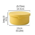 Sustainable Reusable Food Wrap Round Silicone Folding Lunch Box Outdoor