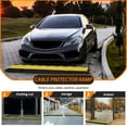 thumbnail image 2 of GloryStar Channel Rubber Cable Ramp Cable Protector Ramps, Cable Wire Cord Cover Ramp, 28000 Lbs Capacity Heavy Duty Speed Bumps, for Driveway Indoor Outdoor, 2 of 8
