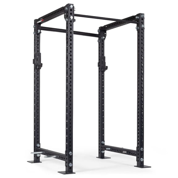 Titan Fitness TITAN Series 90" Black Bolt-Down Power Rack, 36" Depth, Rackable 2000 LB Cage, 1.25" and 2" Pull Up Bars, Weightlifting and Strength Training