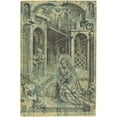 thumbnail image 2 of Mair von Landshut 13x18 Gold Ornate Wood Frame and Double Matted Museum Art Print Titled - The Nativity (1499), 2 of 4