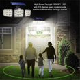 thumbnail image 4 of Solar Light Outdoor 300LM 138 LED Solar Motion Sensor Lights 3 Heads Led Flood Light Ip65 Waterproof, 4 of 5