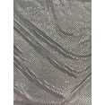 thumbnail image 2 of Confetti Dot Sequins Fabric, Sells by the Yard, Sold by Sal Tex Fabrics, White/Silver, 2 of 3