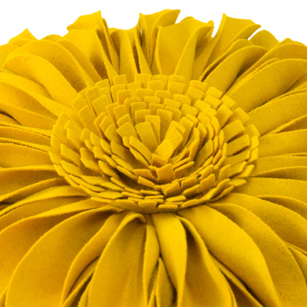 Jwh 3D Sunflower Decorative Throw Pillow, 14 Inch, Yellow photo 8
