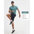 thumbnail image 6 of BALEAF Men's Sun Protection Shirts Short Sleeve T-Shirts Swim Rash Guard Hiking Running SPF UPF 50+ UV Lightweight Heather Dark Green L, 6 of 7