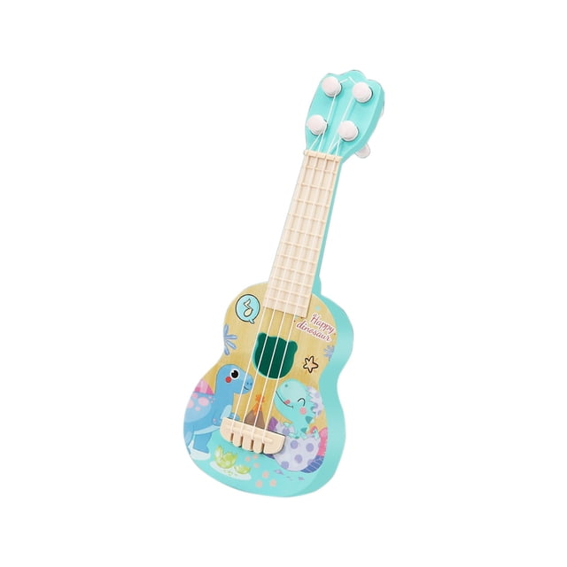 Blue Mini Ukulele Toy For Kids, 26Cm Size, Early Music Learning With Adjustable Tuning, Durable