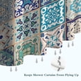 thumbnail image 6 of Multicolor Ethnic Geometric Patchwork Pattern Shower Curtain 36"x72" ,Bathroom Decorative Shower Curtains Set with 12 Hooks,Modern Waterproof Washable Shower Curtain, 6 of 6