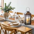 thumbnail image 6 of Burnt Orange Gray Ombre Round 15 Inch Placemats Set of 2, Vintage Farmhouse Wooden HeatResistant Non Slip Place Mats for Dining Table, Wipeable Braided Kitchen Table Mats for Housewarming, 6 of 9