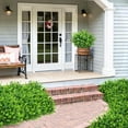 thumbnail image 6 of 12 Bundles Greenery Artificial Plants Outdoors, Eucalyptus Stems UV Resistant Fake Foliage Plants Faux Boxwood Shrubs Indoor Decorations Artificial Flowers for Garden Pot Porch Fence Hanging Planter, 6 of 8