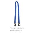 thumbnail image 2 of TEHAUX 2 Pcs Sangles de Bottes de Ski Réglables Bleu Nylon pour 107X2.8in, 2 of 8