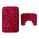 thumbnail image 5 of Conjunto de 2 Alfombra de Baño Macarena Funda de Asiento y Alfombra y Caja de Tejido Rojo, 5 of 8