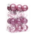 thumbnail image 4 of 24 bolas de Navidad de plástico transparente de 6/8 cm para decoración de fiestas de árboles de Navidad, colgantes de esferas de Navidad para Año Nuevo 2024, 4 of 4