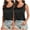 Black, variant on QUINDOS Casual Tank Tops for Women 2 Pack Summer Camisoles for Women Plus Multi Pack Sleeveless Strap Crew Neck Cami Shirts Loose Fit Solid Color Undershirts