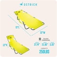 thumbnail image 5 of Ostrich The Original Chaise Lounge Beach Chair and Custom Fitted Towel Cover, 5 of 12