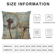thumbnail image 6 of Nawypu Teal Blue Flower Throw Pillow Covers Set of 2 Brown Farmhouse Country Dandelion Floral Decorative Pillow Cover Pillowcase Square Cushion Covers for Home Bedroom Sofa Chair Decor, 6 of 6
