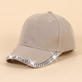 thumbnail image 2 of Yuanlong Womens Baseball Cap Rhinestone Decor Versatile Sun Hat Summer Casual Trendy Headwear, 2 of 6