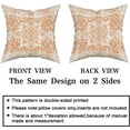 thumbnail image 4 of Orange Gray Boho Pillow Covers 18X18 Inch Set of 2 Ethnic Bohemian Carpet Decorative Pillow Cases Farmhouse Rustic Vintage Rug Pillowcase Home Decor for Cushion Room Couch Patio Sofa Porch Outdoor, 4 of 5