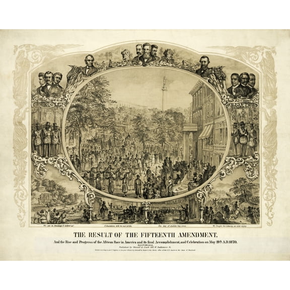 Print: The Result Of The Fifteenth Amendment, And The Rise And Progress Of