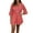 Watermelon Red, variant on sunsanly 2 Pcs/Set Women Top Shorts Set Hollow Out Lace Flower Embroidery V Neck Drawstring Three Quarter Sleeves Elastic High Waist Loose Dating Commute Blouse Shorts Suit
