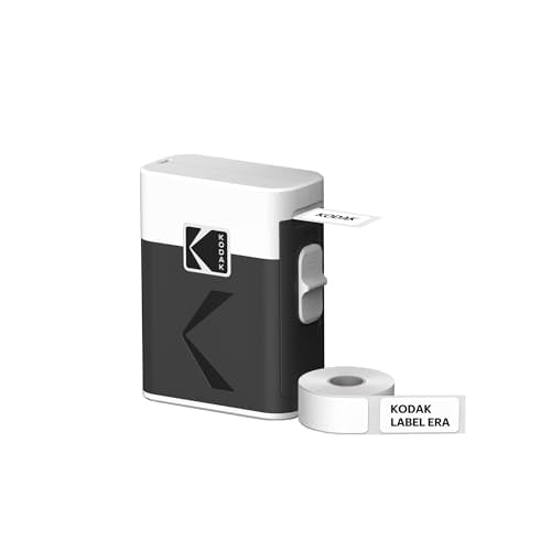 Impresora de etiquetas KODAK Label ERA, blanca (con 1 rollo de etiquetas adhesivas)